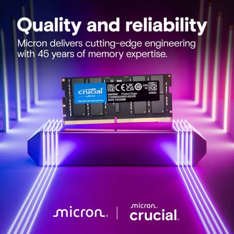 Crucial Pamięć do notebooka DDR5 CSODIMM 24GB (1*24GB)/6400 CL52