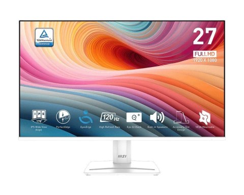 MSI Monitor PRO MP275W E2 27 cali/LED/FHD/FLAT/120Hz/Biały