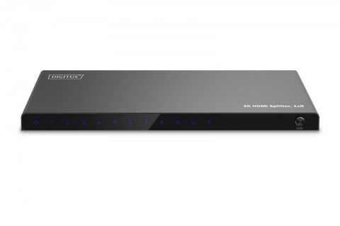 Digitus Rozdzielacz/Splitter HDMI 1x8, 4K/60Hz UHD z HDR, 18 Gbps, HDCP 2.2, EDID