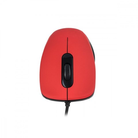 MODECOM M10S SILENT CZERWONA PRZEWODOWA MYSZ OPTYCZNA