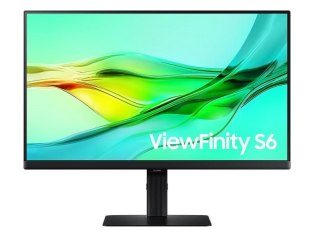 Samsung Monitor 27 cale ViewFinity S60UD IPS 2560x1440 WQHD 16:9 1xHDMI 2xDP 1xUSB-C 90W 3xUSB-A 5ms PinP/PbyP 100Hz HAS+PIV płaski 3YOn