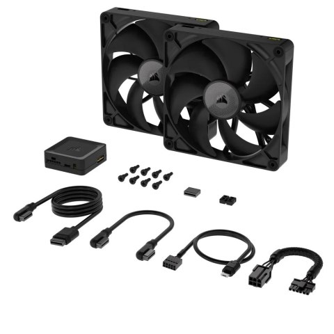 Corsair Corsair iCUE LINK RX140 Obudowa komputera Wentylator 14 cm Czarny 2 szt.