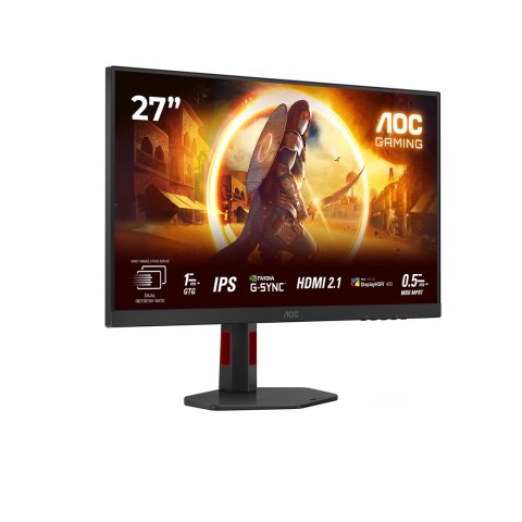 AOC Certyfikat AOC U27G4R 27" Szybki IPS UHD, 16:9, 120 Hz, 1 ms, 3840 x 2160, 400 cd/m2, 2x HDMI, Czarny