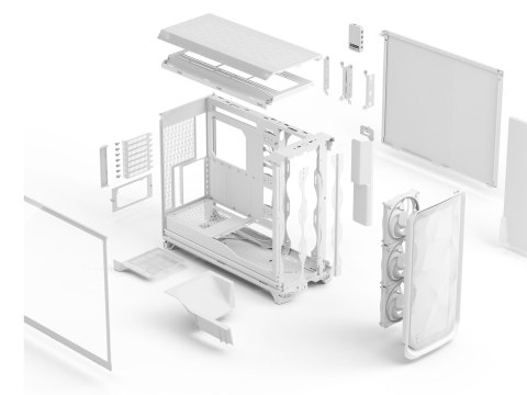 FRACTAL DESIGN Etui Fractal Design Meshify 3 XL Ambience Pro RGB Clear Tint White ATX