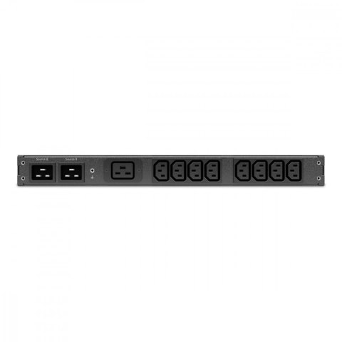 APC Przełącznik źródeł zasilania AP4423A Rack ATS, 230V, 16A, wejście C20, wyjścia 8x C13, 1x C19