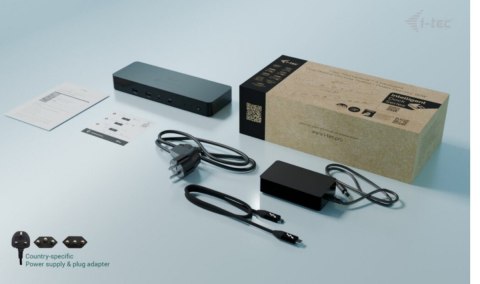 I-tec Stacja dokująca Thunderbolt 4 Intelligent Dual Display Power Delivery 90W 2x DP Video TB AUDIO LAN USB-A 10Gbps USB-C 10 Gbps K