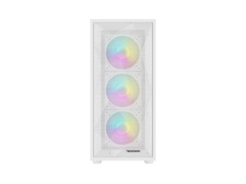 Natec Obudowa Genesis Diaxid 605 ARGB MIDI TOWER USB-C Biała