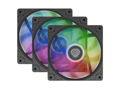 Genesis Zestaw 3 wentylatorów Genesis OXAL 120 ARGB czarny