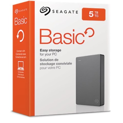 Seagate Dysk zewnętrzny HDD Seagate Basic (5TB; 2.5"; USB 3.2 Gen 1; STJL5000400)