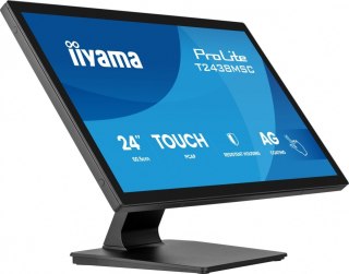 IIYAMA Monitor 24 cale T2438MSC-B2 IPS,FHD,DP,HDMI,2x2W,2xUSB,600(cd/m2), 10pkt.7H,IP1X(FRONT),PION/POZIOM
