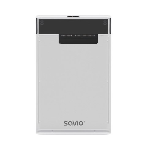 SAVIO SAVIO ZEWNĘTRZNA OBUDOWA NA DYSK HDD/SDD 2,5", USB 3.0, TRANSPARENTNA, AK-66