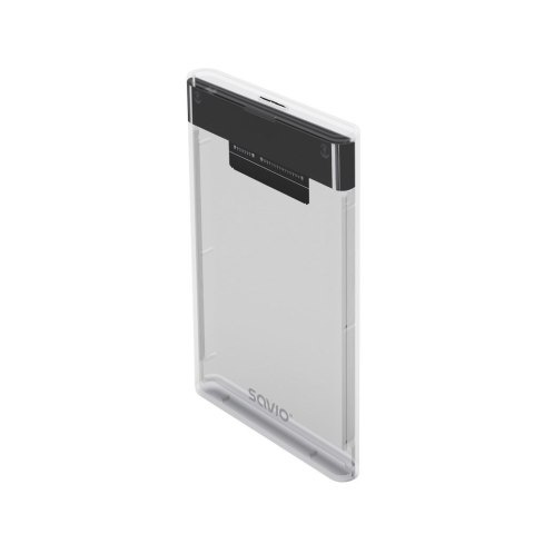 SAVIO SAVIO ZEWNĘTRZNA OBUDOWA NA DYSK HDD/SDD 2,5", USB 3.0, TRANSPARENTNA, AK-66