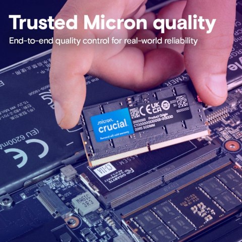 Crucial Pamięć DDR5 SODIMM 16GB/5600 CL46 (16Gbit) Tray
