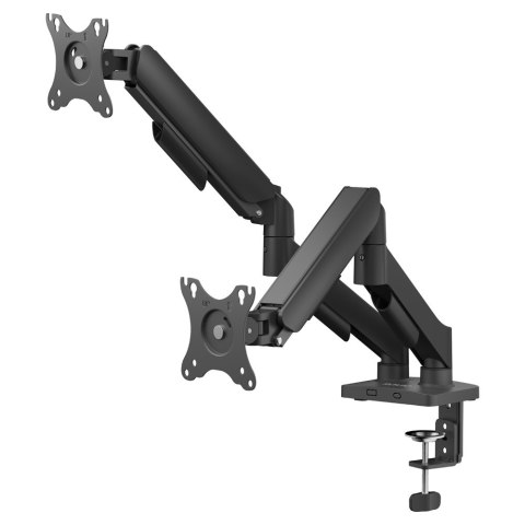 SAVIO SAVIO PODWÓJNY UCHWYT BIURKOWY NA MONITORY 17"-32" 2X 2-9 KG NA SPRĘŻYNIE UM-04