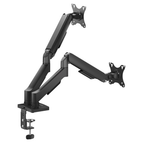 SAVIO SAVIO PODWÓJNY UCHWYT BIURKOWY NA MONITORY 17"-32" 2X 2-9 KG NA SPRĘŻYNIE UM-04