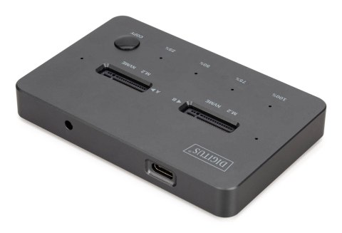 DIGITUS Digitus Stacja klonująca NVMe Obudowa USB3.1 Gen2 Type-C NVMe M.2 SSD