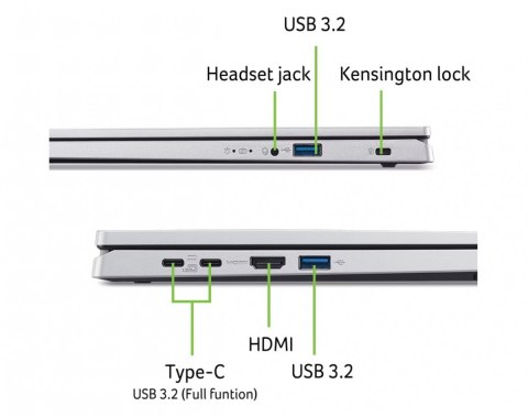 Acer Laptop Aspire Go AG15-71P-71KY I7-13620H 15,6 FHD 16GB 512GBNoOS Silver