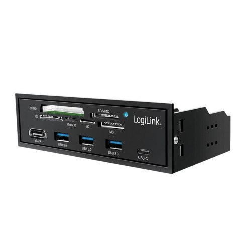 LogiLink Multifunkcyjny panel 5,25' z czyt. kart