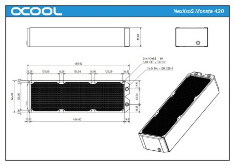 Alphacool Radiator NexXxoS Monsta 420mm