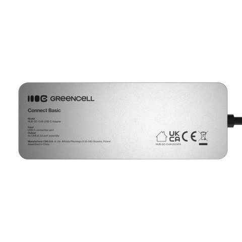 Green Cell HUB USB-C Basic USB-C do 4x USB-A 3.0