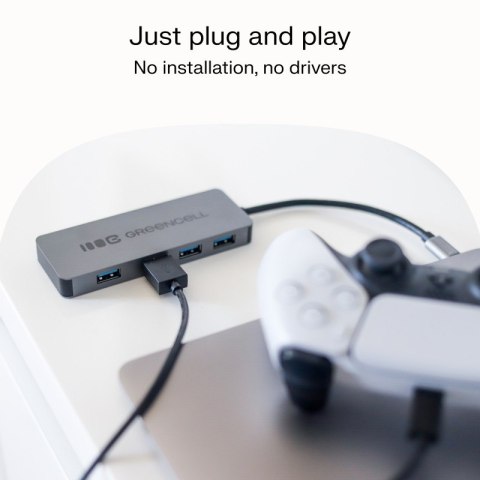 Green Cell HUB USB-C Basic USB-C do 4x USB-A 3.0