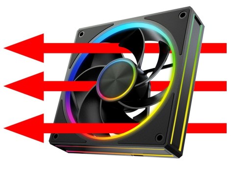 MODECOM MODECOM VOLCANO LOOP 120 ARGB REVERSE FAN CZARNY