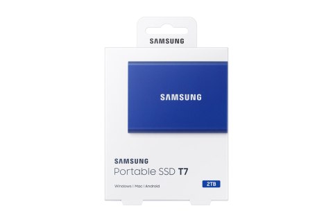 Samsung Dysk Samsung SSD T7 Portable 2TB MU-PC2T0H/WW niebieski