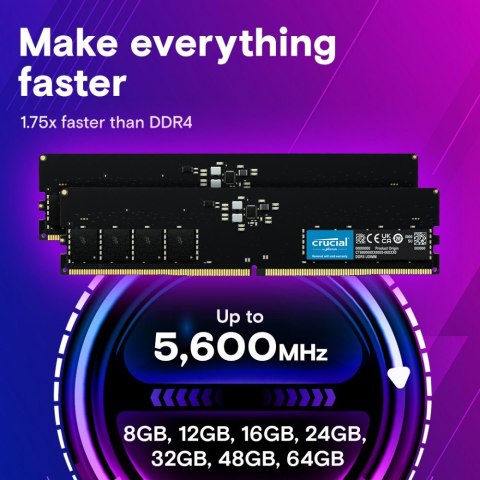 Crucial Pamięć DDR5 8GB/5600 CL46 (16Gbit) Tray