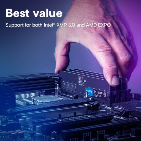 Crucial Pamięć DDR5 8GB/5600 CL46 (16Gbit) Tray