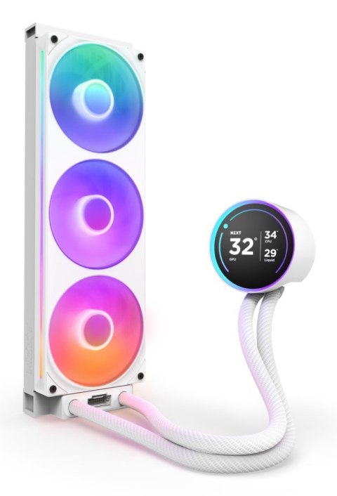 NZXT NZXT CHŁODZENIE WODNE KRAKEN ELITE 360 RGB 2203-12J all-in-one 12cm Biały 1szt.