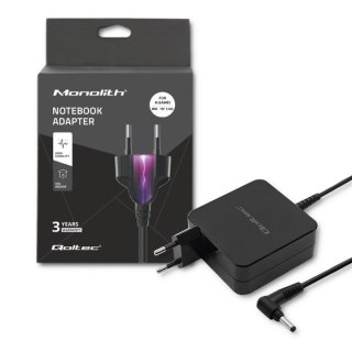 Qoltec Zasilacz sieciowy Qoltec 51751 do notebooka Huawei (19 V; 3,42 A; 65W; 4 mm x 1.7 mm)