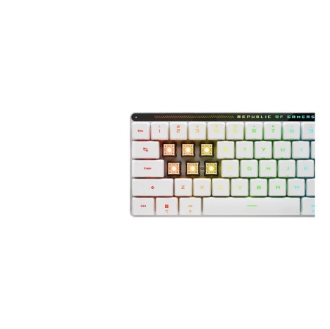 ASUS Klawiatura Gaming USB + RF Wireless + Bluetooth QWERTZ Biały ASUS ROG Falchion RX Low Profile