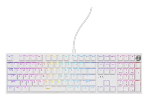 GENESIS GENESIS NKG-2300 klawiatura Uniwersalne USB QWERTY Angielski Biały