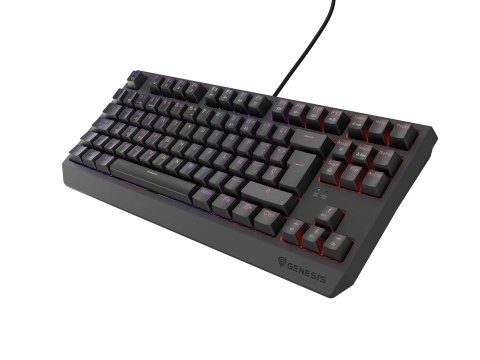 GENESIS GENESIS Thor 230 TKL klawiatura Gaming USB QWERTY Hiszpański Czarny