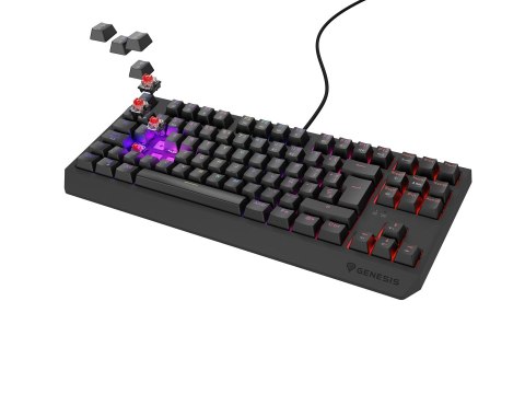 GENESIS GENESIS Thor 230 TKL klawiatura Gaming USB QWERTY Hiszpański Czarny