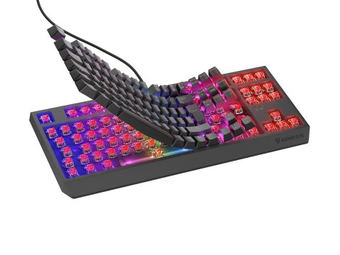 GENESIS GENESIS Thor 230 TKL klawiatura Gaming USB QWERTY Hiszpański Czarny