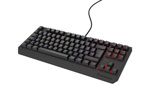 GENESIS GENESIS Thor 230 TKL klawiatura Gaming USB QWERTY Hiszpański Czarny