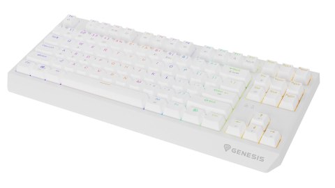 GENESIS GENESIS Thor 230 TKL klawiatura Gaming USB + RF Wireless + Bluetooth QWERTY US English Biały