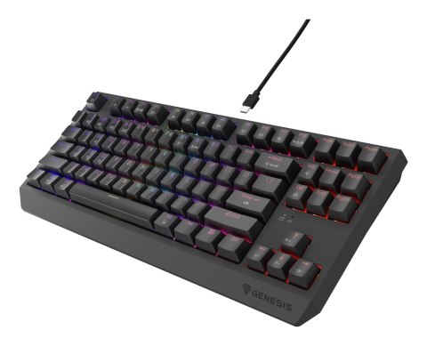GENESIS GENESIS Thor 230 TKL klawiatura Gaming USB + RF Wireless + Bluetooth QWERTY US English Czarny