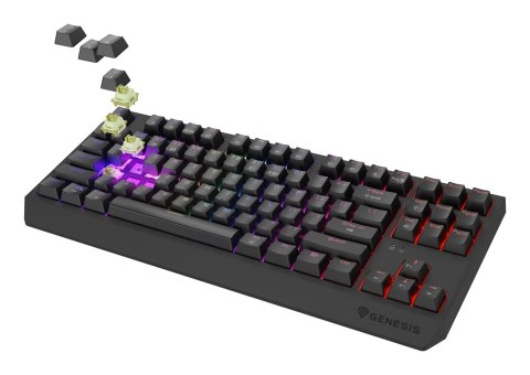 GENESIS GENESIS Thor 230 TKL klawiatura Gaming USB + RF Wireless + Bluetooth QWERTY US English Czarny