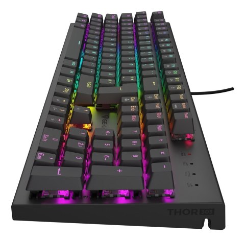 GENESIS GENESIS Thor 303 klawiatura Gaming USB QWERTZ Niemiecki Czarny