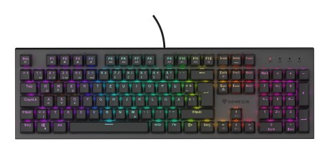GENESIS GENESIS Thor 303 klawiatura Gaming USB QWERTZ Niemiecki Czarny