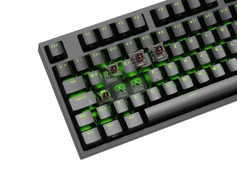 GENESIS GENESIS Thor 404 TKL klawiatura Gaming USB QWERTY Niemiecki Czarny