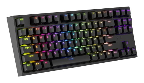 GENESIS KLAWIATURA DLA GRACZY GENESIS THOR 404 TKL US PODŚWIETLENIE RGB MECHANICZNA CZARNA KAILH BOX BROWN