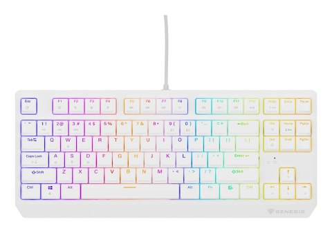 GENESIS Klawiatura GENESIS Thor 230 TKL Gaming USB QWERTY US English Biały
