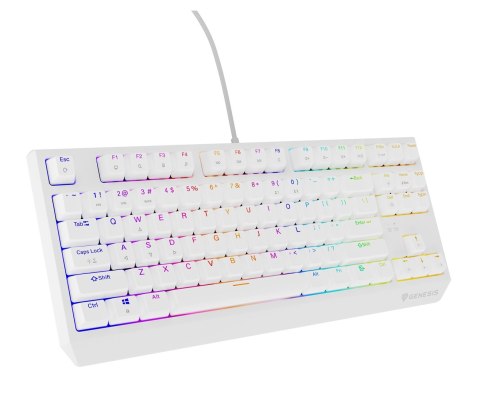 GENESIS Klawiatura GENESIS Thor 230 TKL Gaming USB QWERTY US English Biały