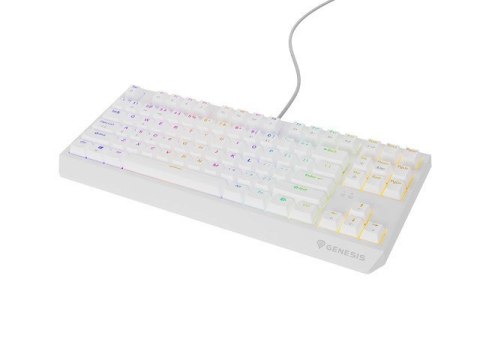 GENESIS Klawiatura GENESIS Thor 230 TKL Gaming USB QWERTY US English Biały