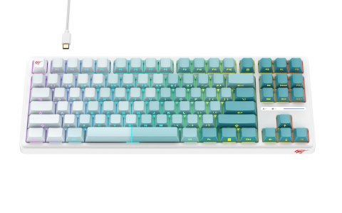 HAVIT Klawiatura gamingowa Havit KB901L (biało-zielony)