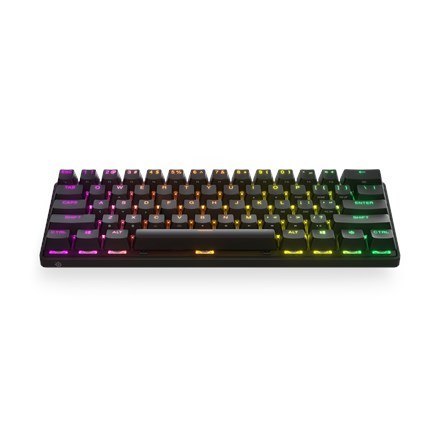 SteelSeries Klawiatura gamingowa SteelSeries Apex Pro Mini klawiatura do gier Światło LED RGB US Wireless OmniPoint Regulowany przełącznik m