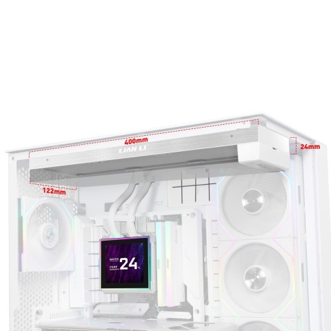 LIAN LI Lian Li HydroShift II LCD-S 360 Fanless Procesor Zestaw do chłodzenia płynami Biały 1 szt.